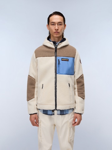 NAPAPIJRI Bluza polarowa 'Yupik' w kolorze biały: przód