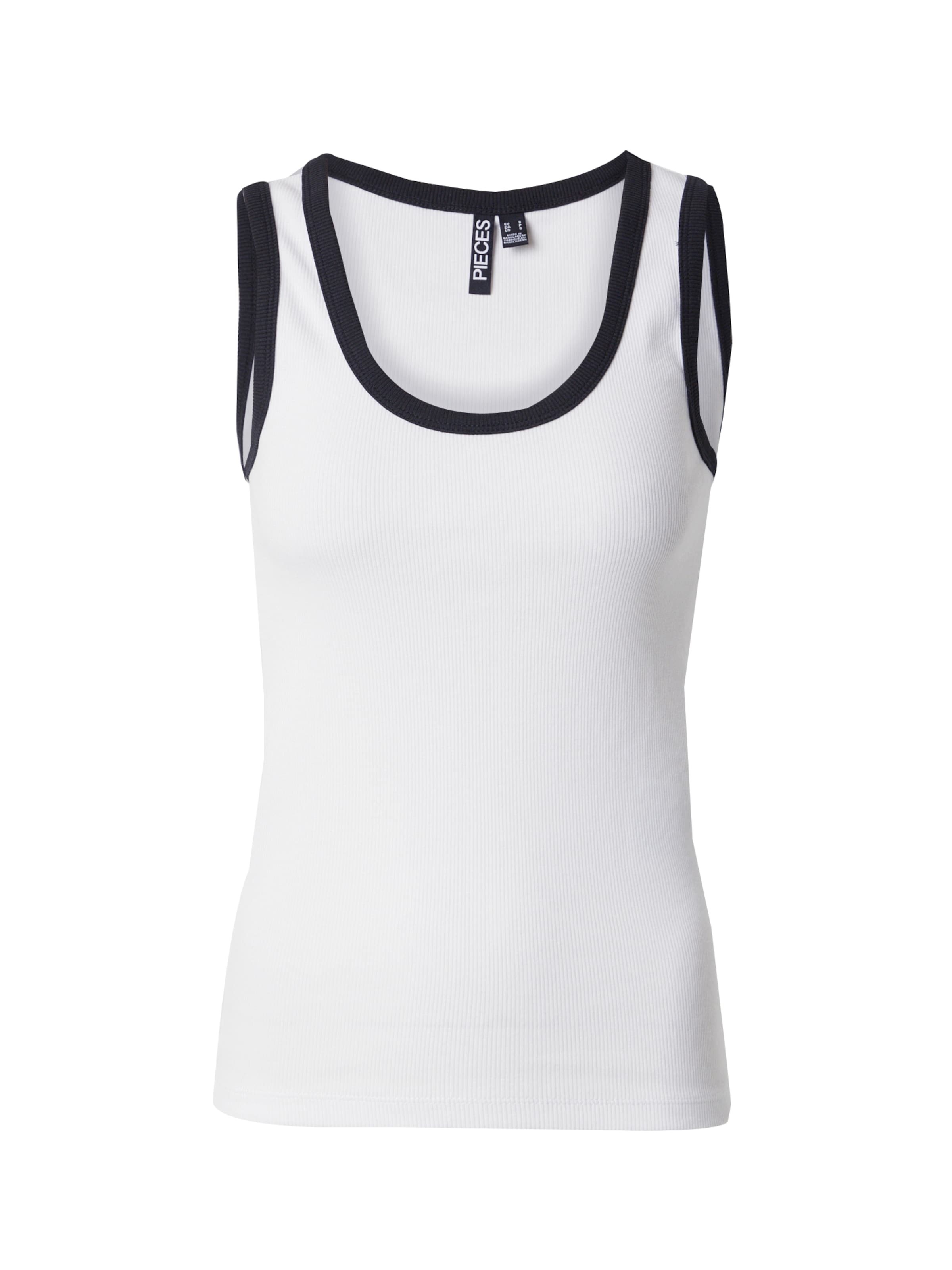 Haut 'PCMAY' PIECES en blanc : devant