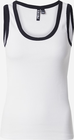 Haut 'PCMAY' PIECES en blanc : devant
