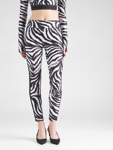 Versace Jeans Couture Скинни Леггинсы в Черный: спереди
