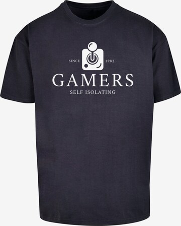 T-Shirt 'Gamers Self Isolating Retro Gaming SEVENSQUARED' F4NT4STIC en bleu : devant