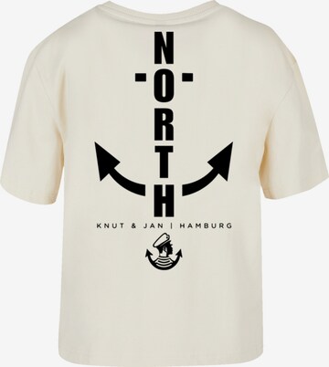 F4NT4STIC Shirt 'North Anchor Knut & Jan Hamburg' in Beige