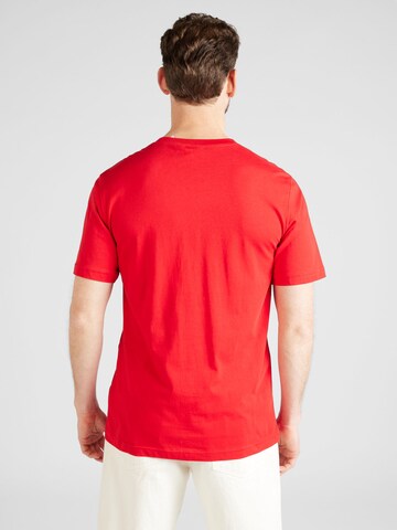 T-Shirt 'Adicolor Trefoil' ADIDAS ORIGINALS en rouge