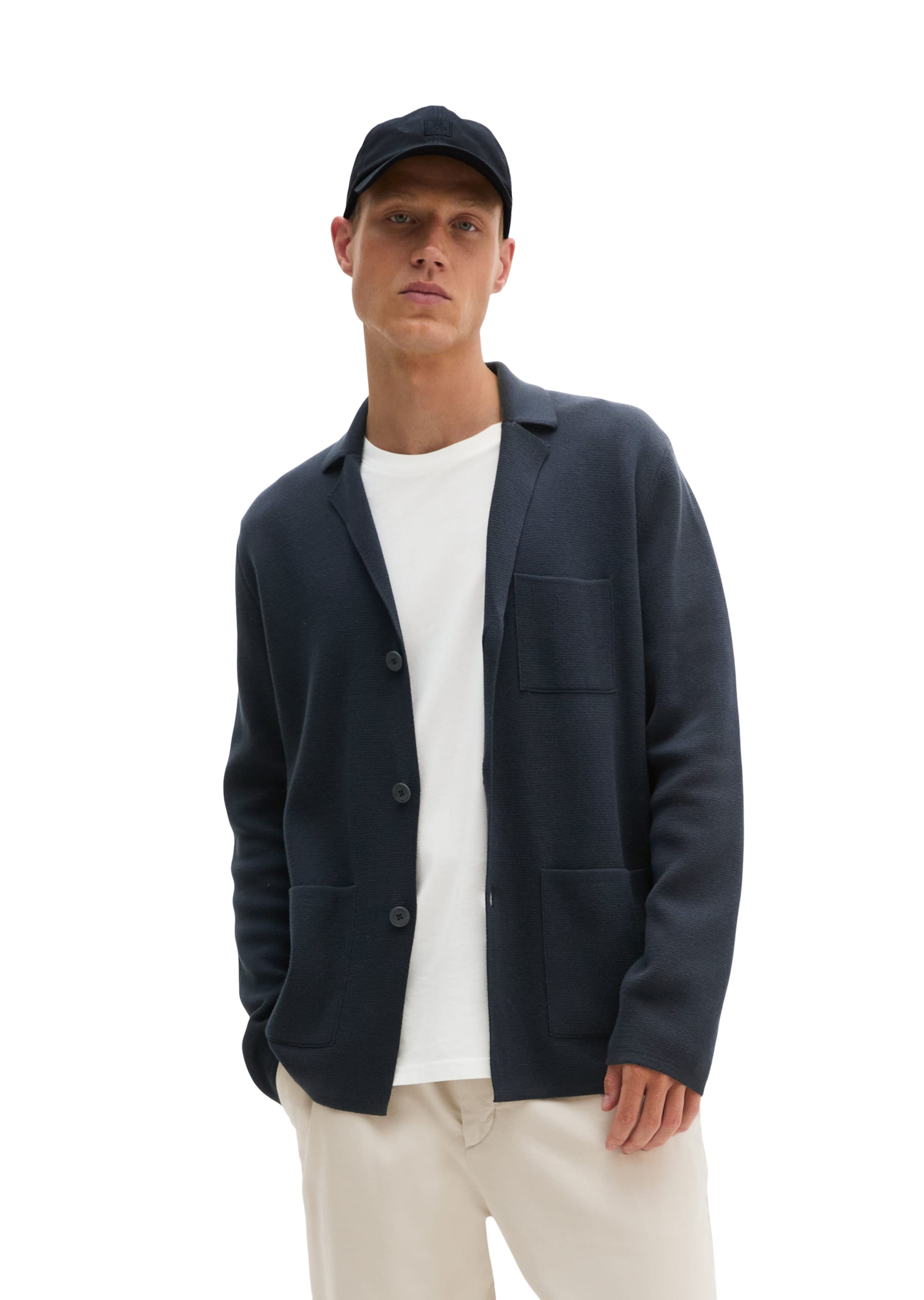 Marc O'Polo Regular fit Colbert in Blauw: voorkant