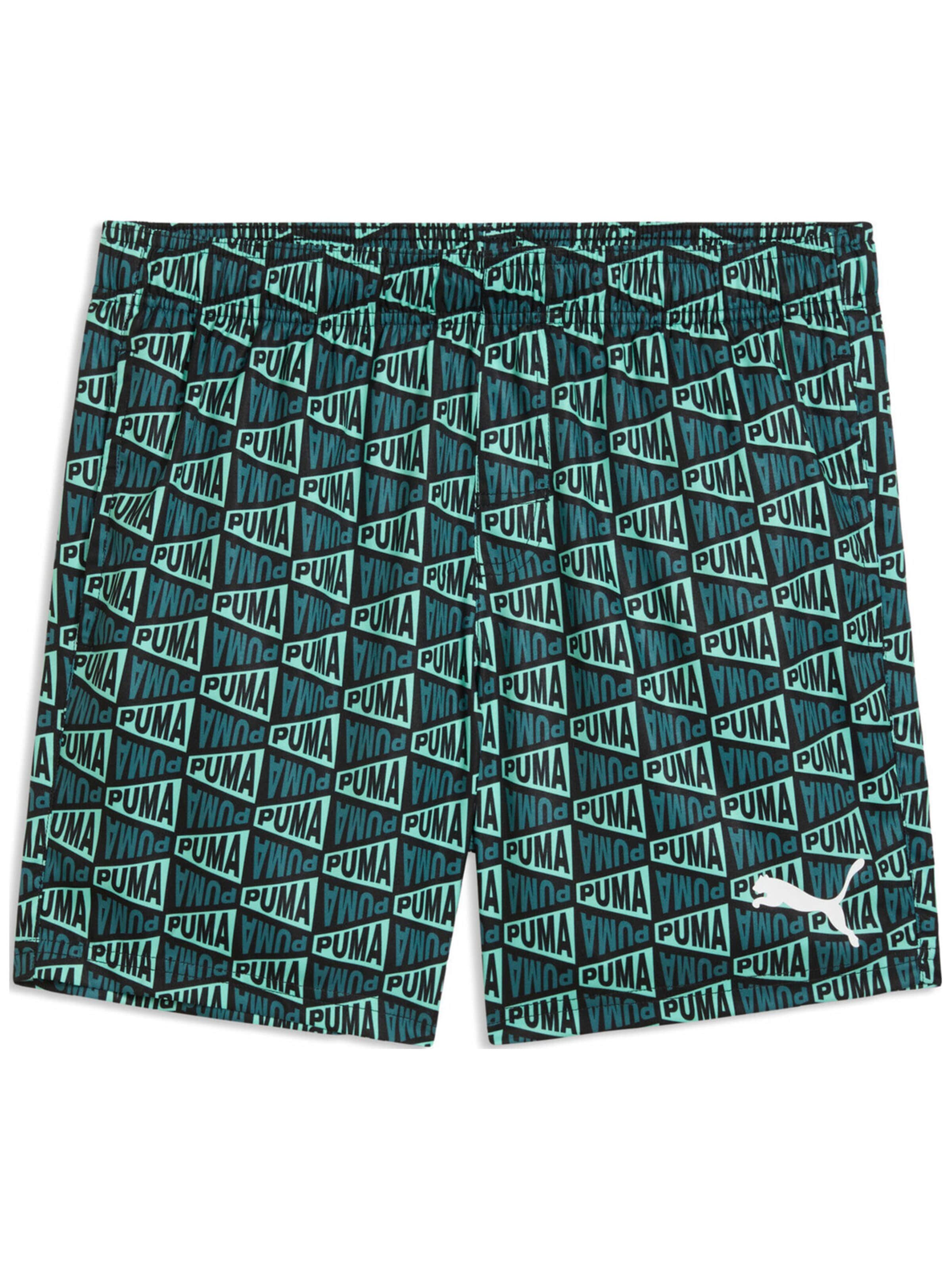 regular Pantaloni sportivi 'Puma Swim Men Printed Flag Mid Shorts 1p' di PUMA in blu