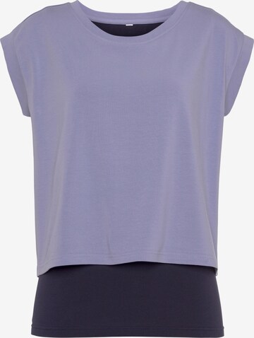 LASCANA ACTIVE Performance Shirt in Purple: front