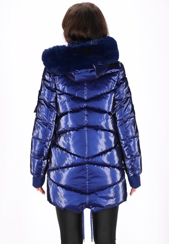 faina - Sobretudo de inverno em azul