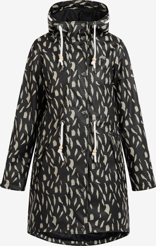 Schmuddelwedda Between-seasons coat in Black: front