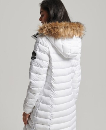 Superdry Winter Coat 'Fuji' in White