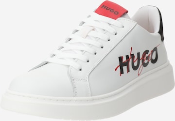 HUGO Sneaker i vit: framsida