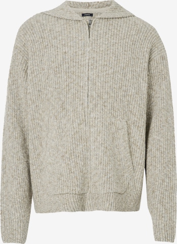 Abercrombie & Fitch Kardigan – šedá: přední strana