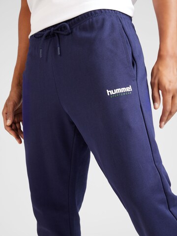 Effilé Pantalon 'Nate' Hummel en bleu