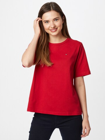 T-shirt TOMMY HILFIGER en rouge : devant