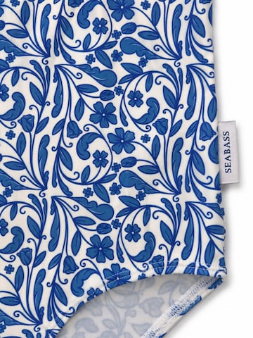 SEABASS Badpak 'Girls Swimsuit Ruffle' in Blauw