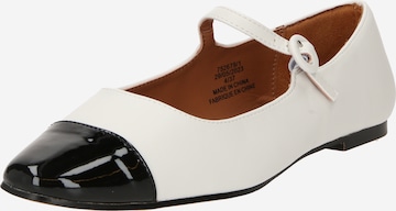 River Island Ballerina met riempjes in Wit: voorkant