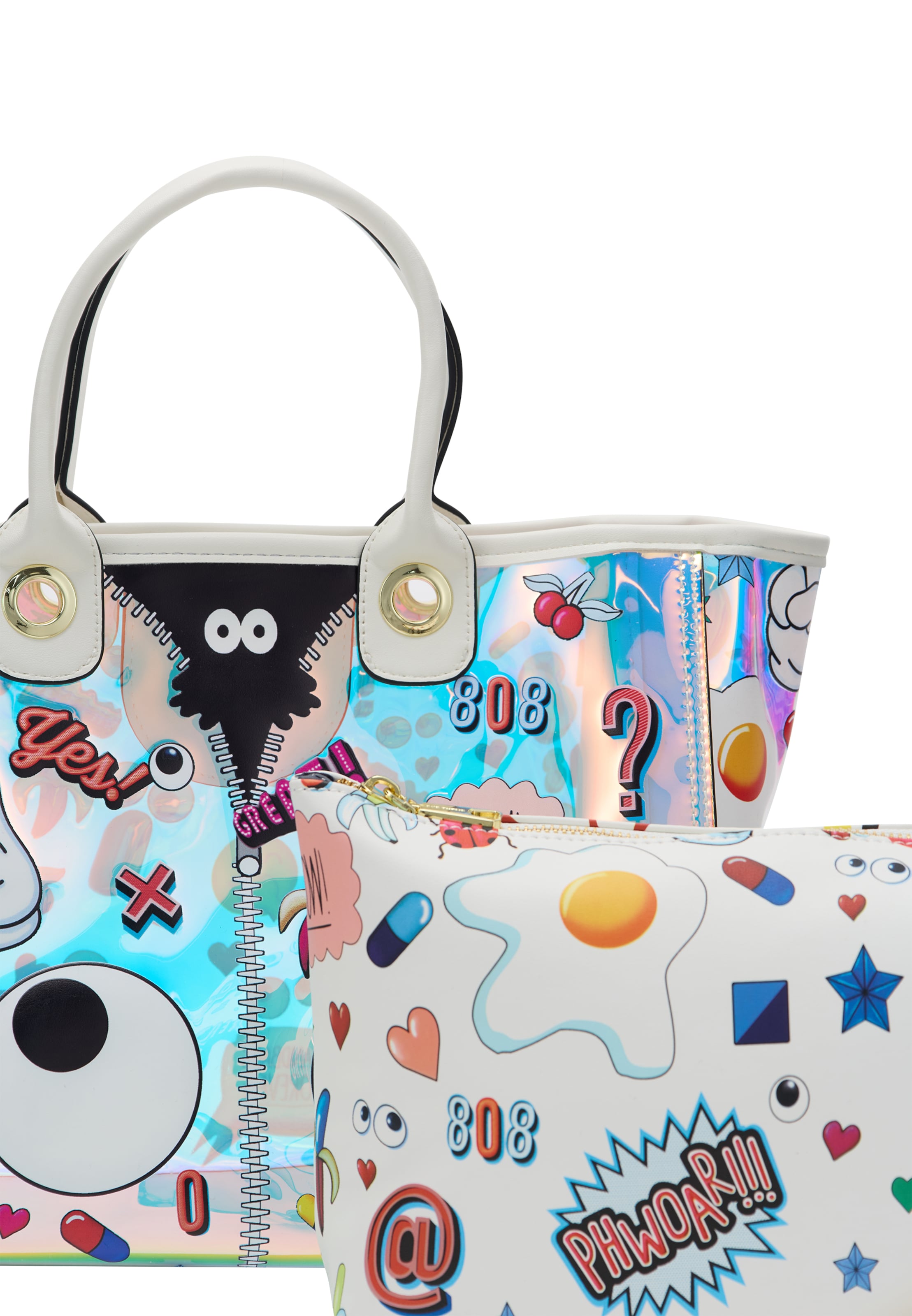 MYMOShopper torba 'Pop Eyetheme' - bijela boja