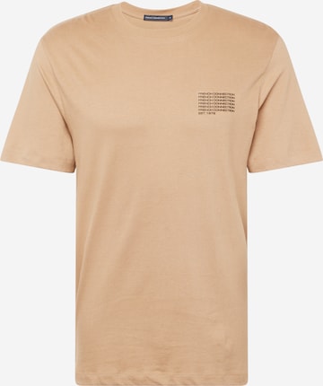 T-Shirt 'Repeat' FRENCH CONNECTION en marron : devant