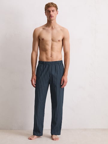 Marc O'Polo Pyjamabroek ' Mix N Match Woven ' in Blauw: voorkant