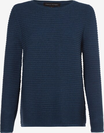 Pull-over Franco Callegari en bleu : devant