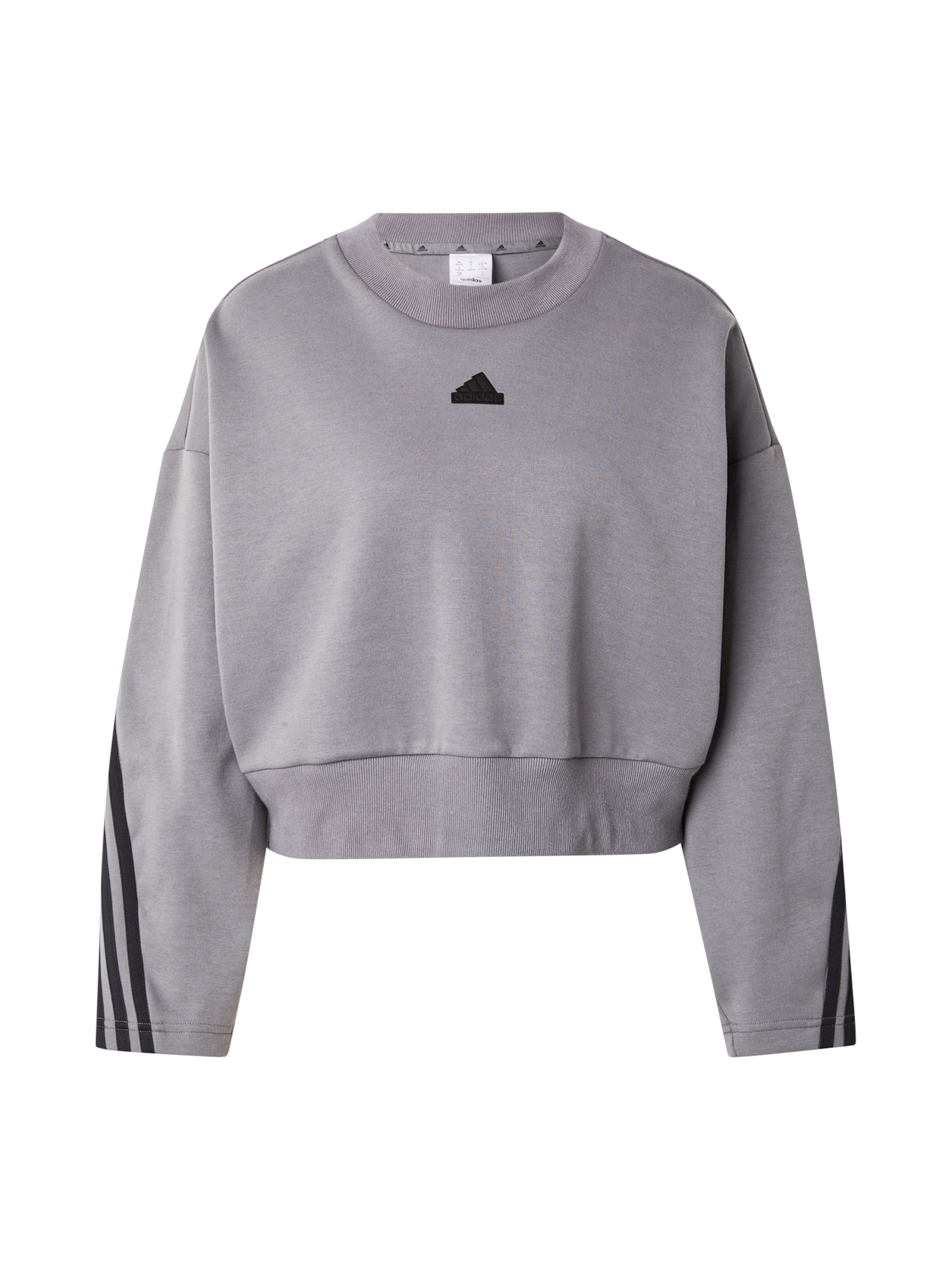 ADIDAS SPORTSWEAR Αθλητική μπλούζα φούτερ 'Future Icons 3S' σε γκρι: μπροστά