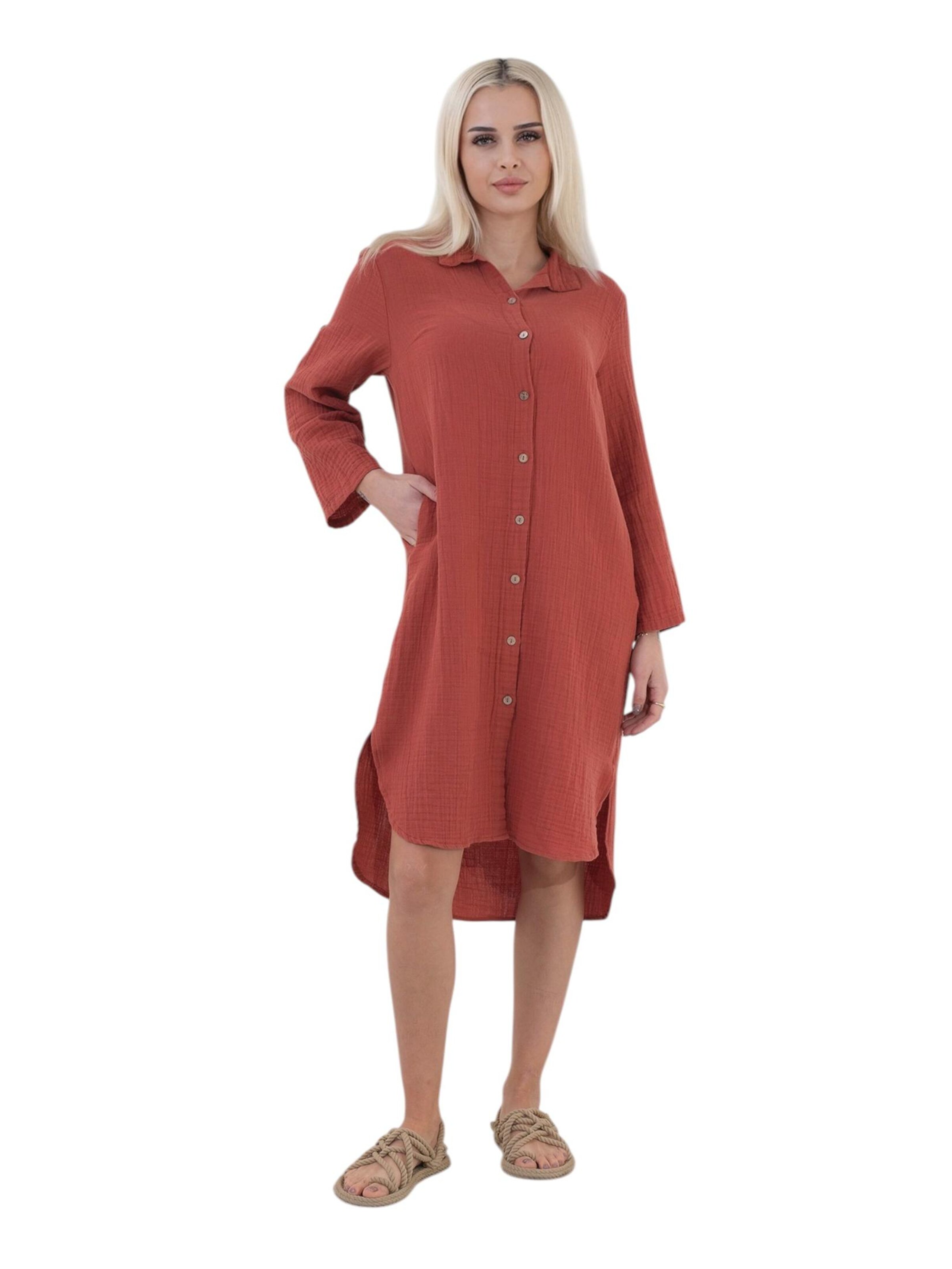 WENOR Shirt dress 'NURYA' in Red