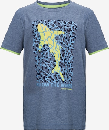 KILLTEC Performance Shirt in Blue: front