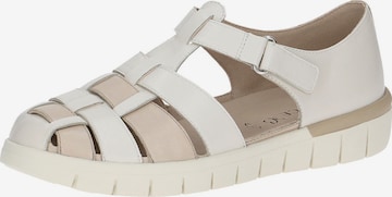 CAPRICE Classic Flats in White: front