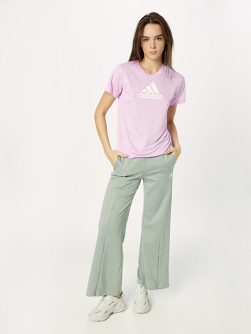 purpurinė ADIDAS SPORTSWEAR Sportiniai marškinėliai 'Primeblue Designed 2 Move Logo'