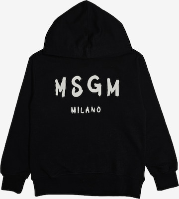 MSGM Sweatshirt 'Felpa cappuccio nera per bambino' in Schwarz: Vorderseite