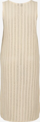 Swim by Zizzi Gebreide jurk 'Rama' in Beige