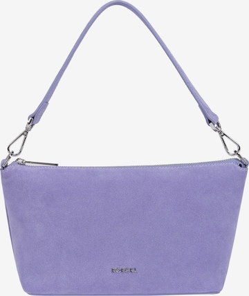 Roeckl Schoudertas 'GAIA UMHÄNGETASCHE VELOUR SMALL' in Lila: voorkant