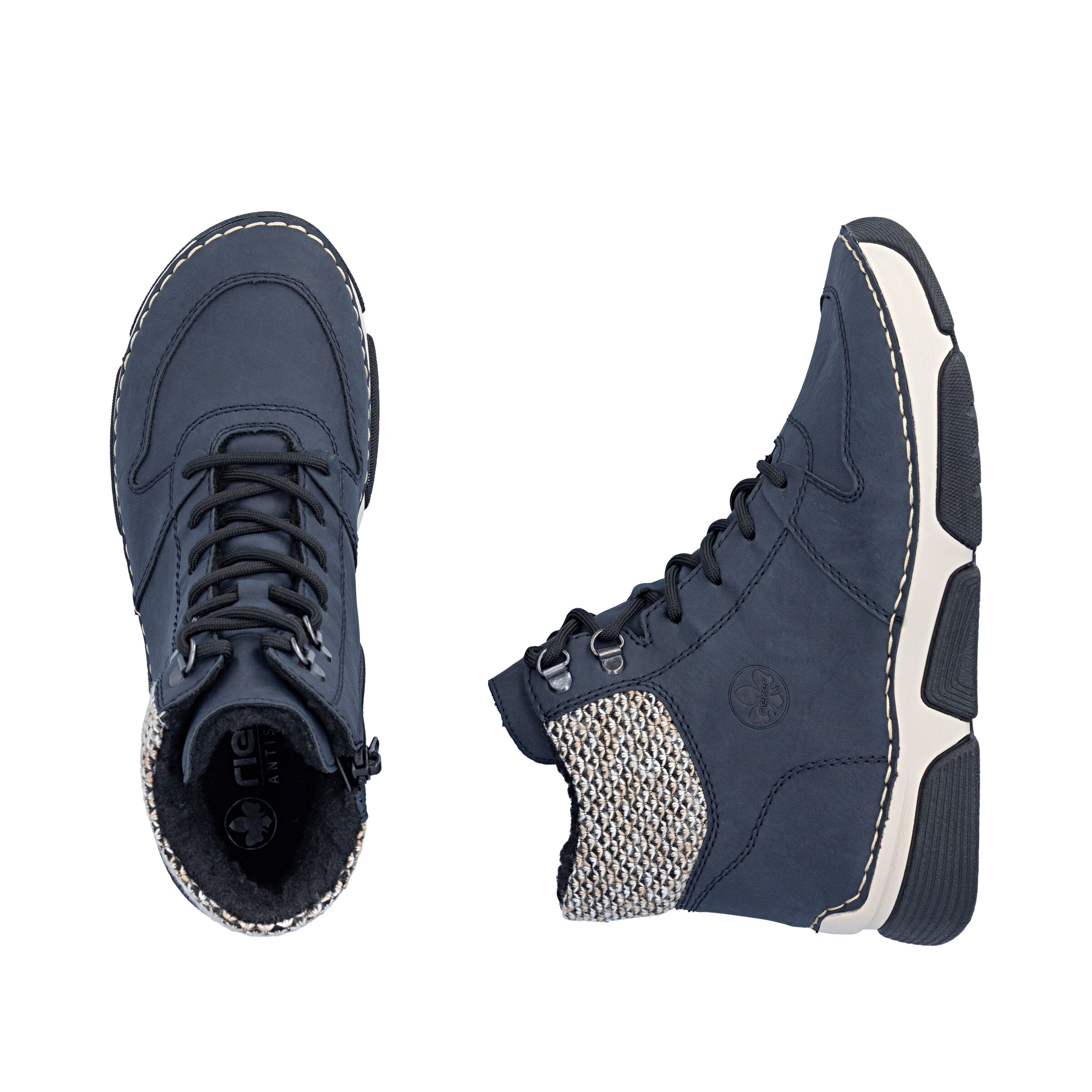 Bottines à lacets Rieker en bleu