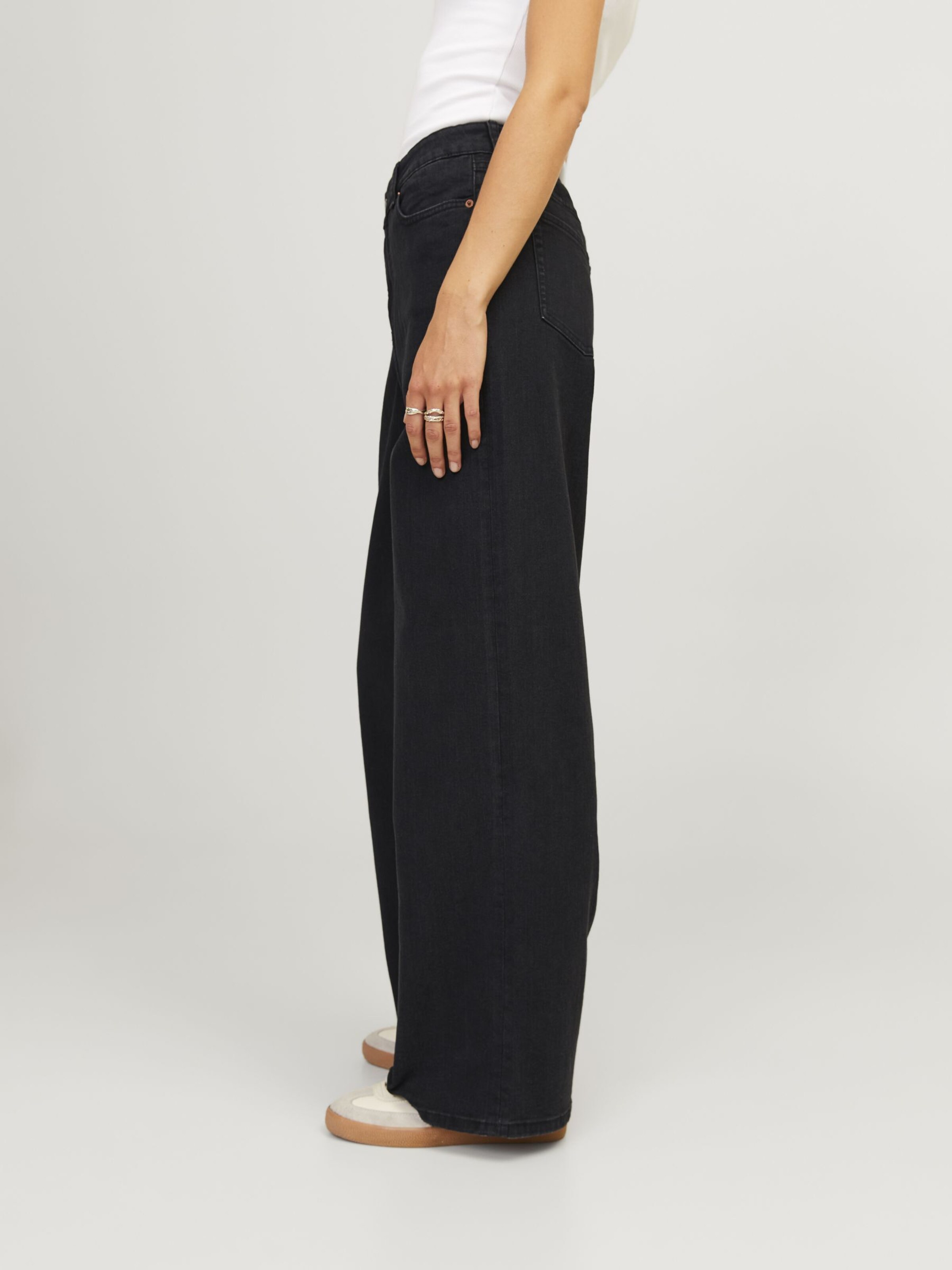 JJXX Wide leg Jeans 'JXTokyo' in Black Denim | ABOUT YOU