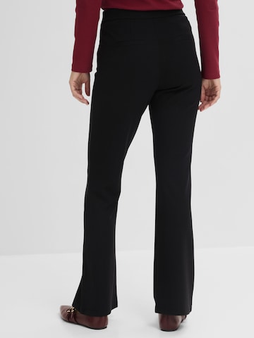 bonprix - Bootcut Pantalón en negro
