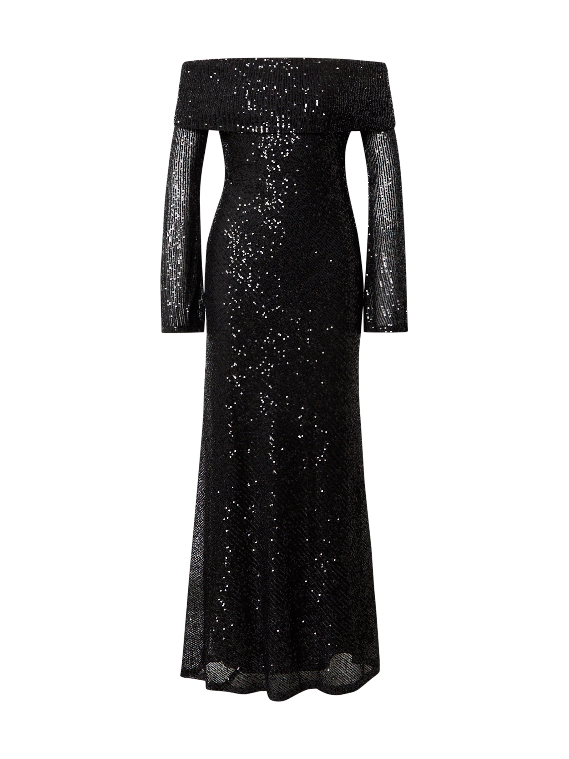 TFNC Βραδινό φόρεμα 'CONNA' σε μαύρο: μπροστά