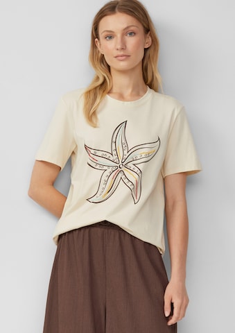 s.Oliver Shirt in Beige: voorkant