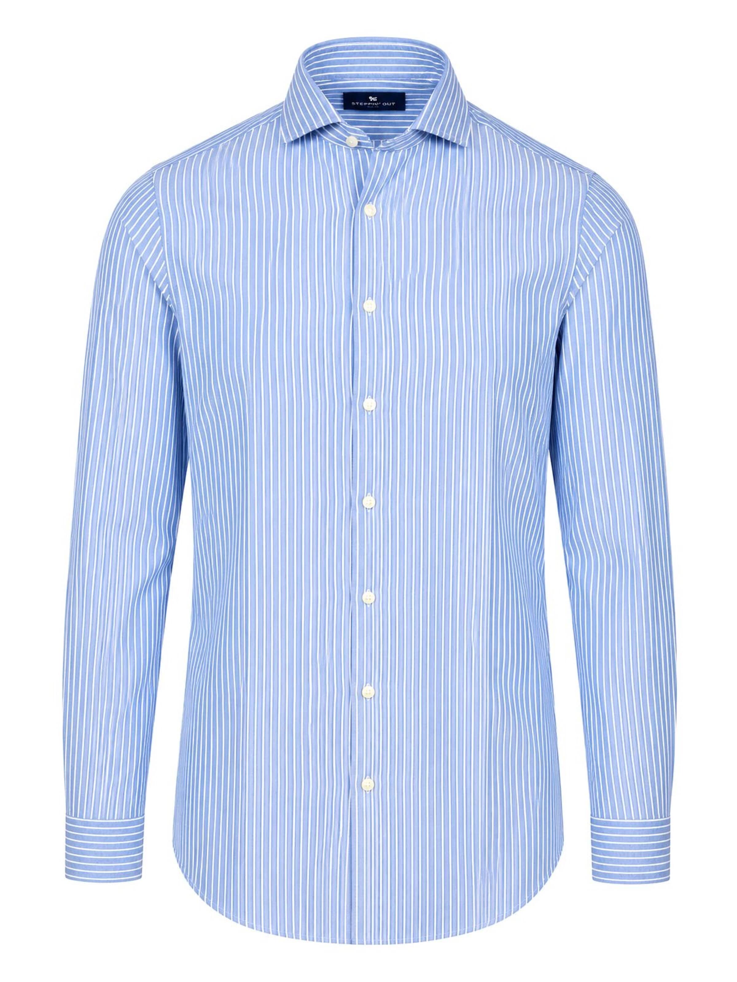 Steppin' out Regular fit Button Up Shirt in Blue: front