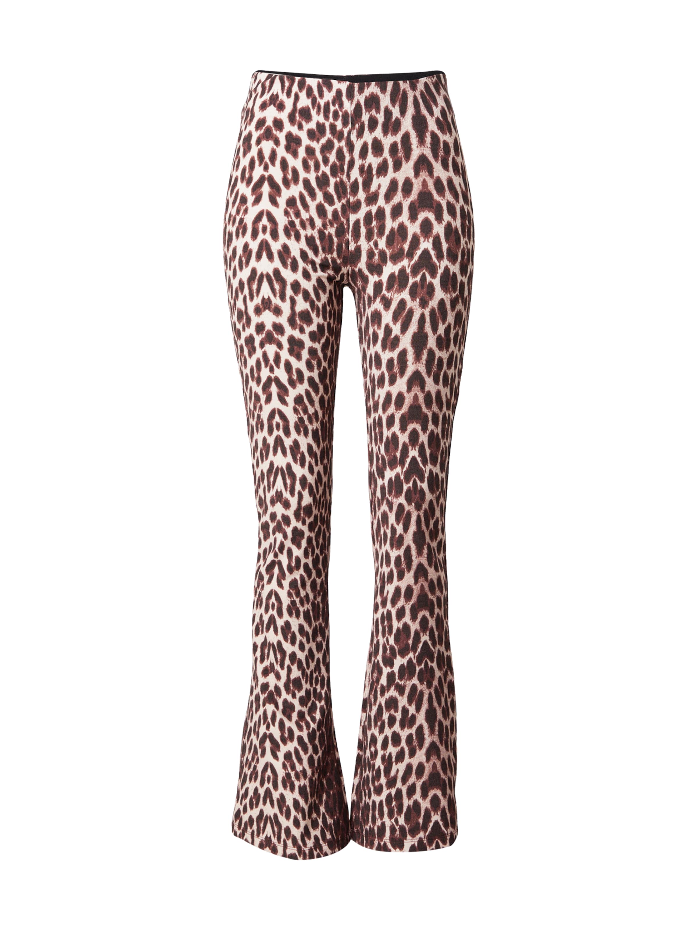 Evazați Leggings 'Tia' de la OH APRIL pe maro: față