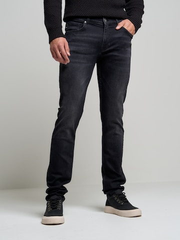 BIG STAR Slimfit Jeans 'Deric' in Schwarz: predná strana