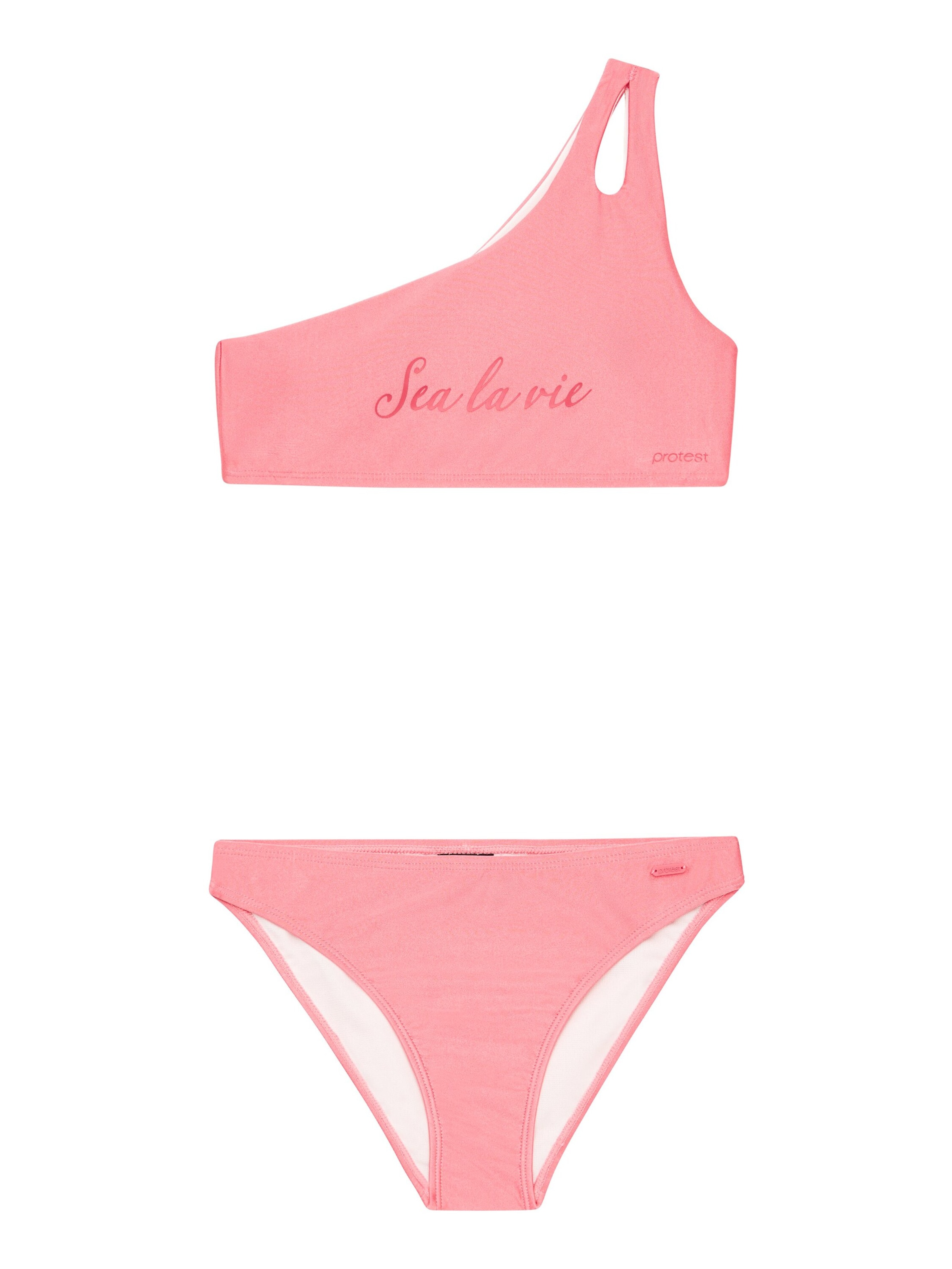 PROTEST Bustier Bikini 'PRTYeah JR'‌‌‌‌‌‌‌ in Pink: Vorderseite