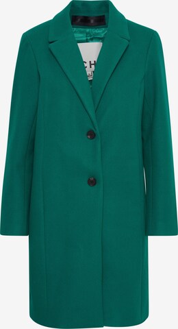 Cappotto di mezza stagione 'JANNET' di ICHI in verde: frontale
