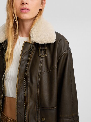 Bershka Between-season jacket in Brown