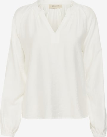 Chemisier 'CR Mila' Cream en blanc : devant