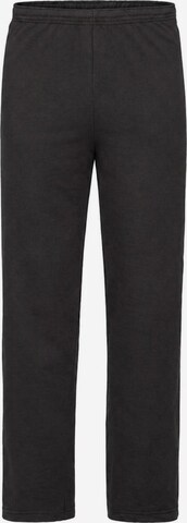 Pantaloni 'Lightweight sweatpants without elastic cuffs' di FRUIT OF THE LOOM in nero: frontale