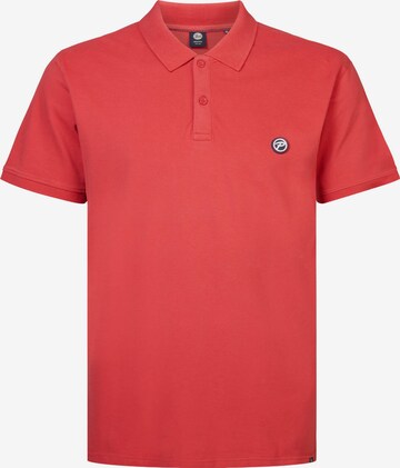 Petrol Industries Poloshirt 'Parasol' in Rot: predná strana