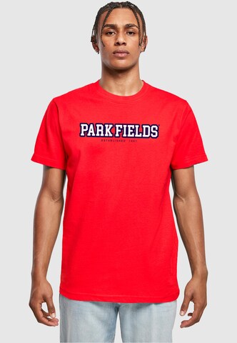 T-Shirt 'Park Fields - Established' Merchcode en rouge : devant