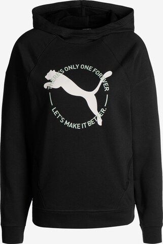 PUMA Athletic Sweatshirt in Black: front