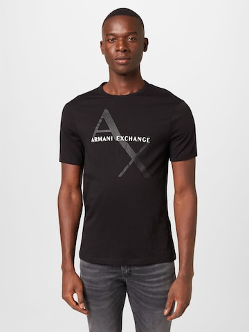 ARMANI EXCHANGE - Camisa em preto: frente