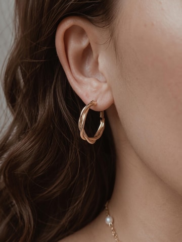 Kamakula Ohrringe 'Twisted Spiral'‌ in Gold