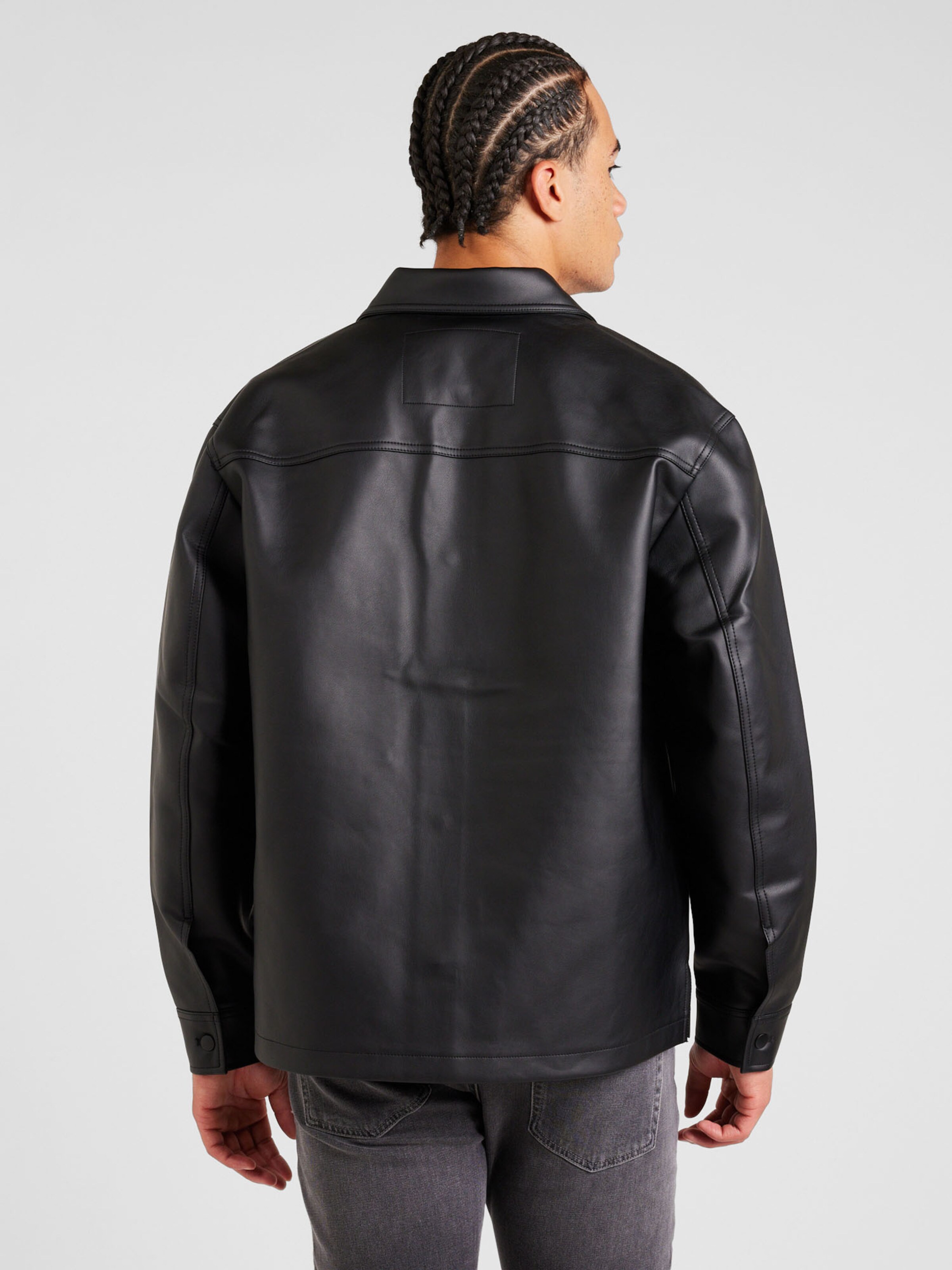 Chaqueta cuero calvin klein hombre deals